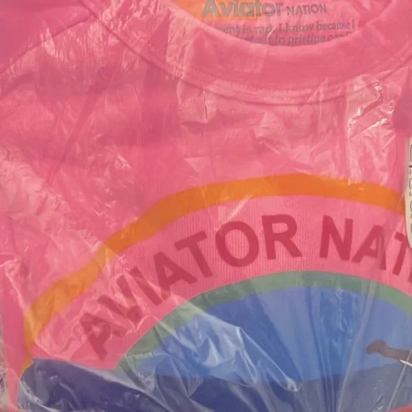 NWT Aviator Nation crew logo pink sweatshirt in Pink - Medium - Picture 8 of 11